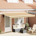 vidaXL Auvent Rétractable Multicolore 400 x 200 cm
