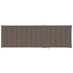 vidaXL Chaise longue double et coussins taupe Bois de pin imprégné