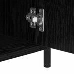 vidaXL Table de Chevet Chêne Noir 40x42x60 cm Bois d'ingénierie