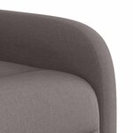 vidaXL Fauteuil inclinable Taupe Tissu