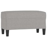 vidaXL Banc Gris clair 70x35x41 cm Tissu