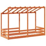 vidaXL Lit pour enfants sans matelas cire marron 90x190 cm pin massif