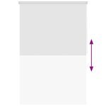 vidaXL Store roulant de douche 160x240 cm Blanc