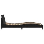 vidaXL Cadre de lit et tête de lit sans matelas noir 90x190 cm velours