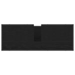 vidaXL Ensemble de mobilier de salle de bain 2 Pièces Chêne noir