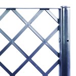 vidaXL Jardinière avec treillis bleu gris 160x120x140 cm PP