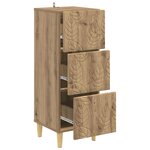 vidaXL Armoire à tiroirs Chêne artisanal 33 x 34 5 x 90 cm