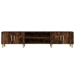 vidaXL Meuble TV chêne fumé 180x31 5x40 cm bois d'ingénierie