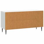 vidaXL Meuble TV Blanc 99 x 34 5 x 50 cm Bois d'ingénierie