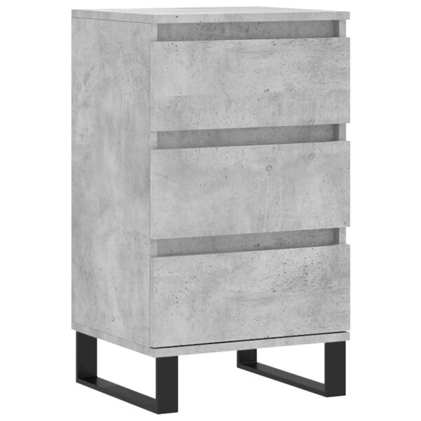 vidaXL Buffet gris béton 40x35x70 cm bois d'ingénierie