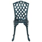 vidaXL Ensemble de salle à manger pour jardin 5 Pièces Vert Aluminium