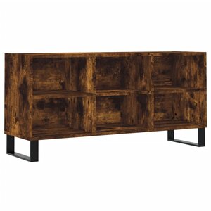 vidaXL Meuble TV chêne fumé 103 5x30x50 cm bois d'ingénierie