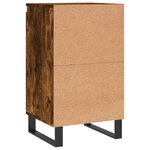 vidaXL Buffets 2 Pièces chêne fumé 40x35x70 cm bois d'ingénierie