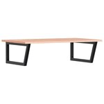 vidaXL Étagère de vasque murale acier et bois de chêne massif