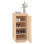 vidaXL Armoire à chaussures 35x35x80 cm Bois de pin massif