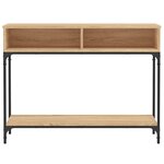 vidaXL Table console chêne sonoma 100x30 5x75 cm bois d'ingénierie