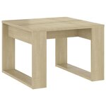 vidaXL Table d'appoint Chêne sonoma 50x50x35 cm Aggloméré