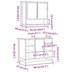 vidaXL Ensemble de meubles de salle de bain 2 Pièces Chêne marron