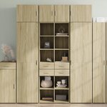 vidaXL Buffet haut chêne sonoma 70x42 5x185 cm bois d'ingénierie