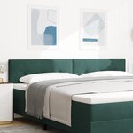 vidaXL Tête de Lit Capitonnée Vert Foncé 100 cm Velours