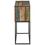 vidaXL Table console 110x30x75 cm bois massif de récupération et fer