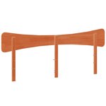 vidaXL Tête de lit cire marron 200 cm bois massif de pin