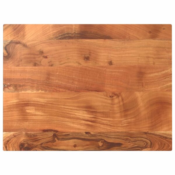 vidaXL Dessus de table 80x50x2 5 cm rectangulaire bois massif d'acacia