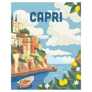  CreArt 24x30 cm  Adulte  Peinture par numéros  Capri