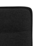 vidaXL Chaises à manger lot de 6 noir tissu