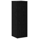 vidaXL Support de Plante Chêne noir 33 x 33 x 100 cm Bois d'ingénierie