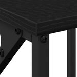 Table de chevet vidaXL Noir Chêne 34x35 5x70 cm en bois aggloméré
