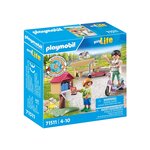 PLAYMOBIL 71511 - my Life Boîte à livres avec maman et enfant