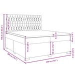 vidaXL Sommier à lattes de lit et matelas Bleu 200x200 cm velours