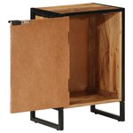 vidaXL Armoire de salle de bain bois massif d'acacia et fer
