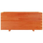 vidaXL Jardinière cire marron 110x40x49 5 cm bois de pin massif