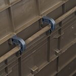 vidaXL Boîte de rangement de jardin 280 L Marron