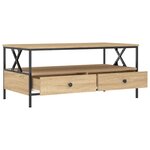 vidaXL Table basse chêne sonoma 100x51x45 cm bois d'ingénierie