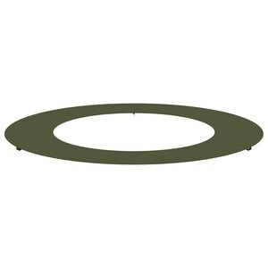 vidaXL adapté pour anneau d'arbre plat Vert olive Ø50 / 80 cm Acier