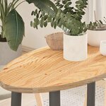 vidaXL Dessus de table 80x40x2 cm bois de chêne massif ovale