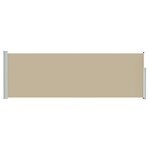 vidaXL Store latéral rétractable Beige 300 x 100 cm Polyester