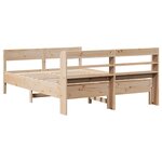 vidaXL Cadre de lit sans matelas 120x190 cm bois de pin massif