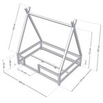 Lit cabane enfant NAKANA 120 x 200 beige