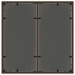 vidaXL Ensemble de salle à manger pour jardin 3 Pièces Marron Poly rotin