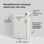 Boîte aux lettres et colis 2-en-1 connectée Boks One (RAL 9010)