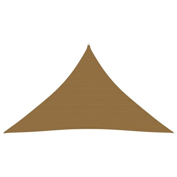 vidaXL Voile d'ombrage 160 g/m² Taupe 4x4x5 8 m PEHD