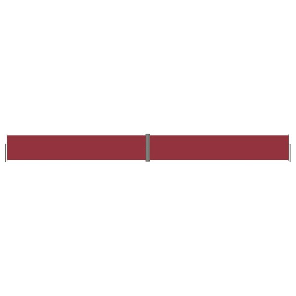 vidaXL Auvent latéral rétractable Rouge 117x1200 cm