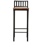 vidaXL Chaises de bar lot de 4 bois d'acacia massif