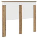 vidaXL Tête de lit Chêne artisanal 120 cm Bois d'ingénierie