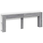 vidaXL Cabinet de Tête de Lit Sonoma gris Bois d'ingénierie