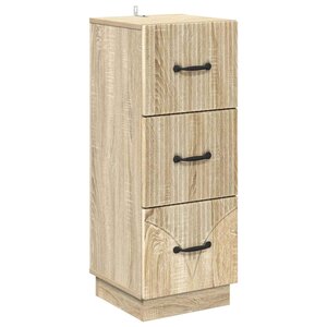 vidaXL Armoire à tiroirs Chêne Sonoma 33 x 34 5 x 87 cm
